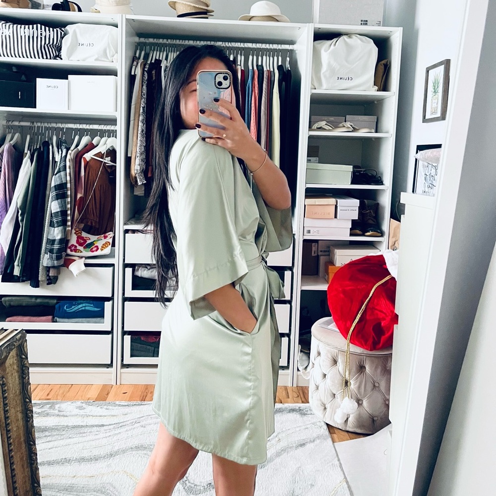 SIORO Green Pocket Robe - Picture 2 of 3